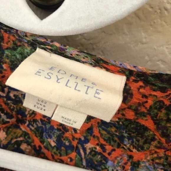 Anthropologie Edme & Esyllte Top Size 2 - Picture 2 of 3